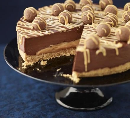 Tarte au chocolat au caramel salé